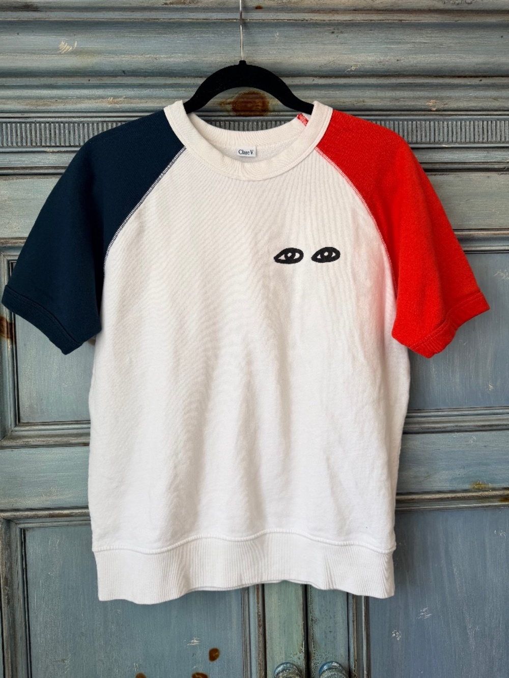 Clare V Eyes S/S Sweatshirt Size M